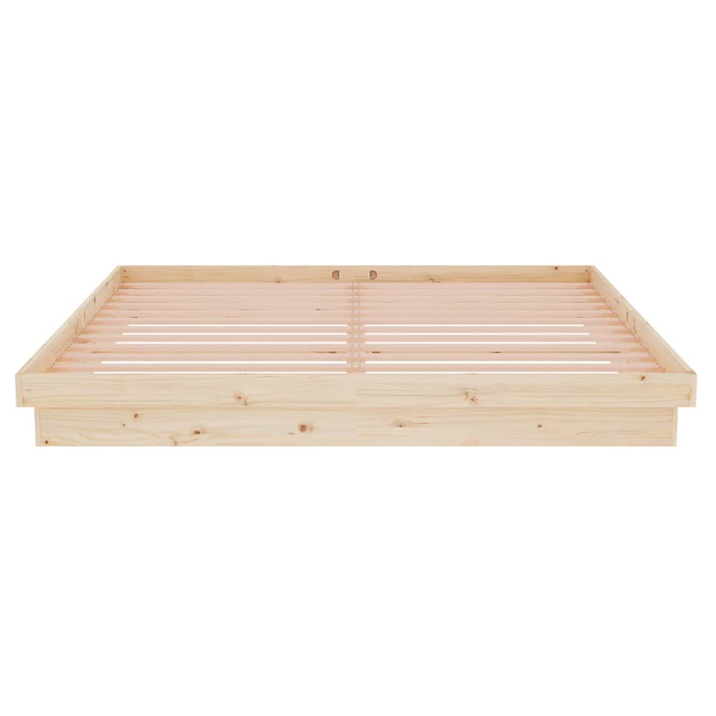 vidaXL Bed Frame without Mattress Solid Wood Super King