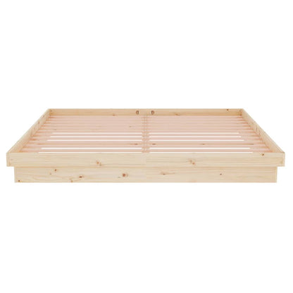 vidaXL Bed Frame without Mattress Solid Wood Super King