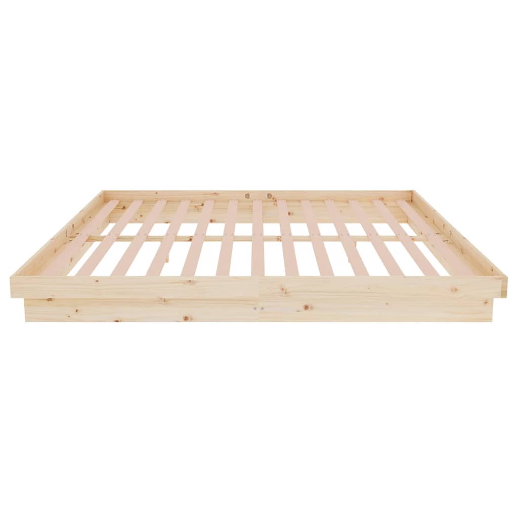 vidaXL Bed Frame without Mattress Solid Wood Super King