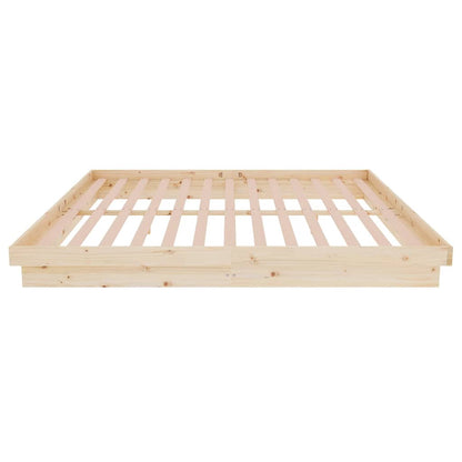 vidaXL Bed Frame without Mattress Solid Wood Super King