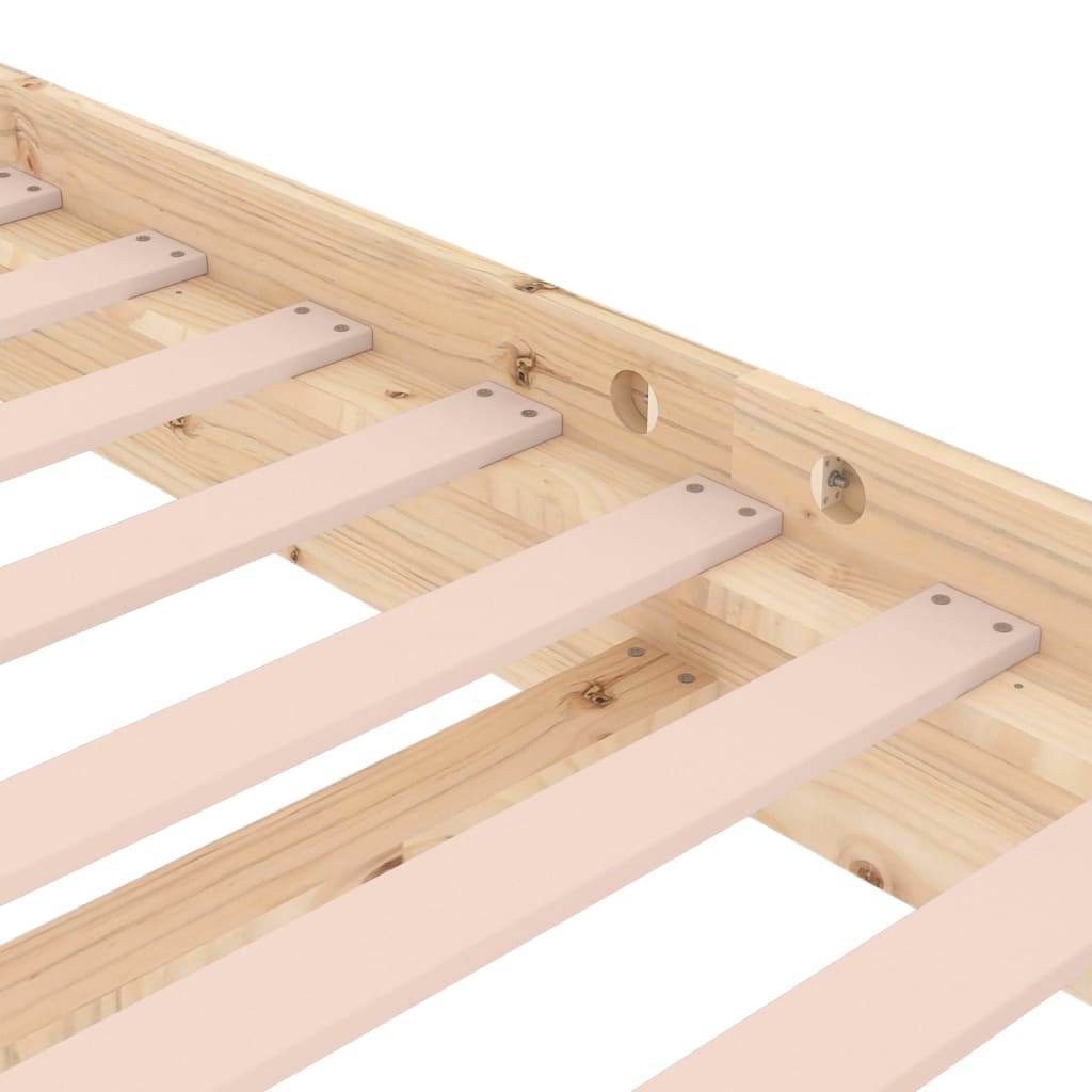 vidaXL Bed Frame without Mattress Solid Wood Super King
