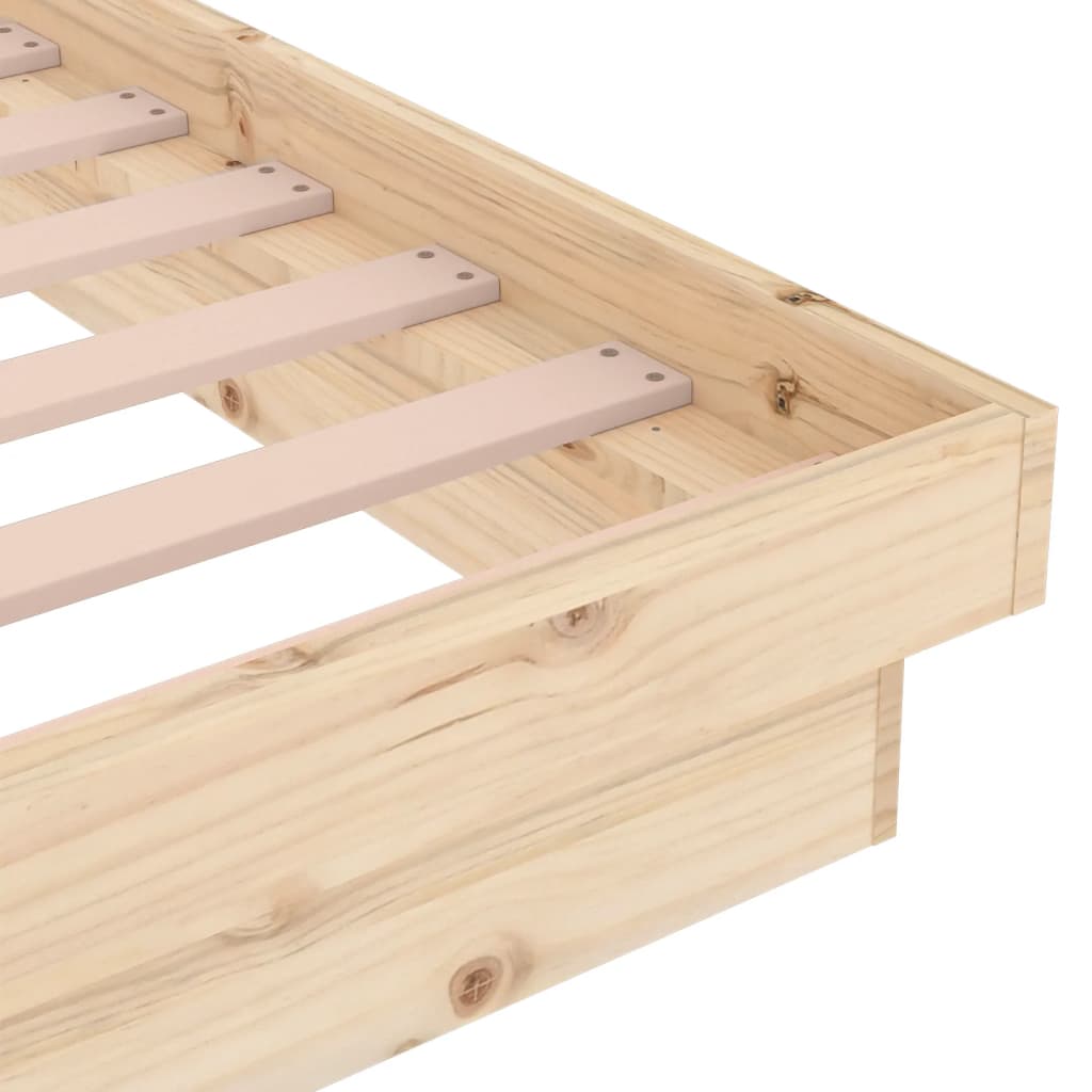 vidaXL Bed Frame without Mattress Solid Wood Super King