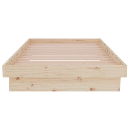 vidaXL Bed Frame without Mattress Solid Wood Single