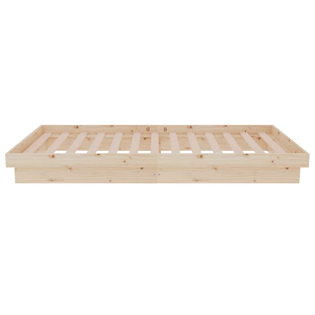 vidaXL Bed Frame without Mattress Solid Wood Single