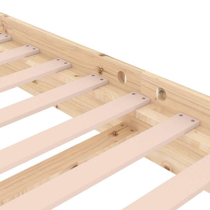 vidaXL Bed Frame without Mattress Solid Wood Single