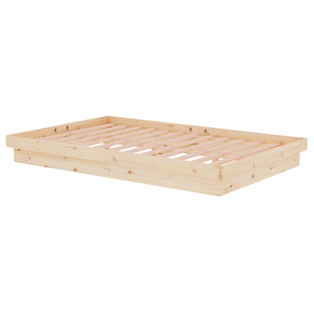 vidaXL Bed Frame without Mattress Solid Wood Small Double