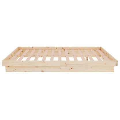 vidaXL Bed Frame without Mattress Solid Wood Small Double