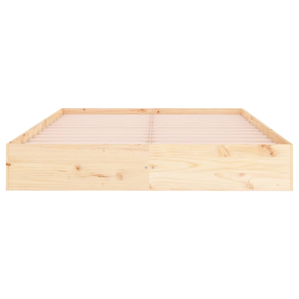 vidaXL Bed Frame without Mattress Solid Wood 200x200 cm