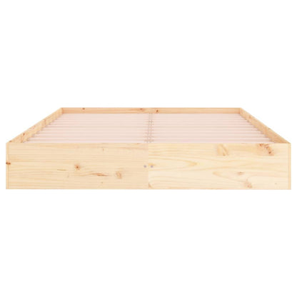 vidaXL Bed Frame without Mattress Solid Wood 200x200 cm