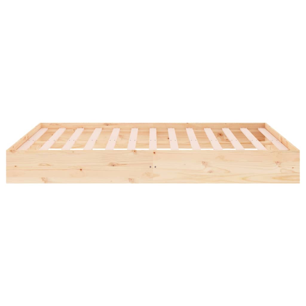 vidaXL Bed Frame without Mattress Solid Wood 160x200 cm