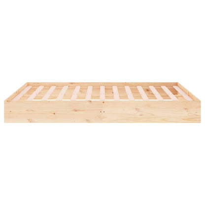 vidaXL Bed Frame without Mattress Solid Wood 160x200 cm