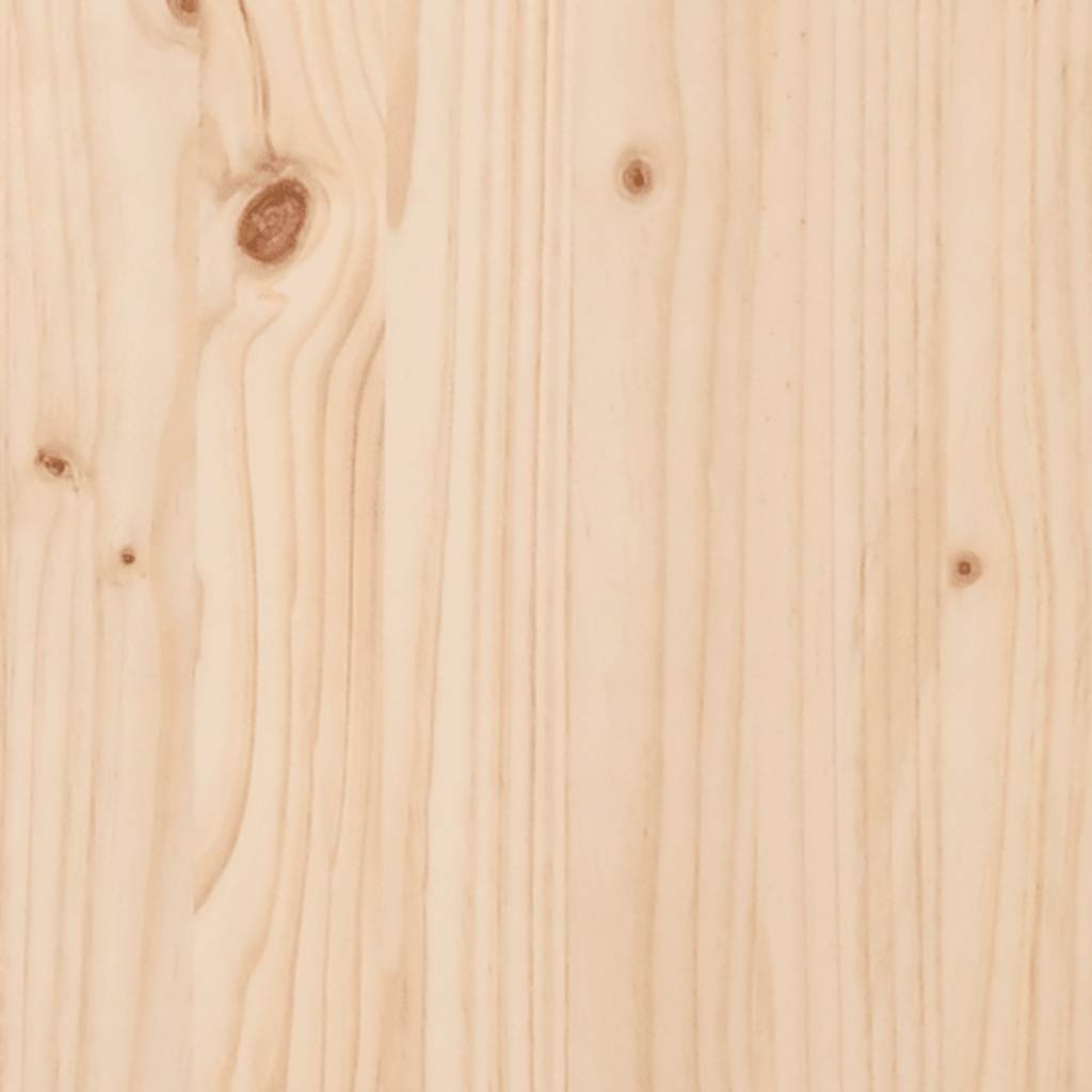 vidaXL Bed Frame | Natural Wood | Solid pine wood, Plywood | Small Single