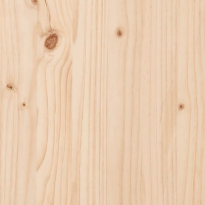 vidaXL Bed Frame | Natural Wood | Solid pine wood, Plywood | Small Single