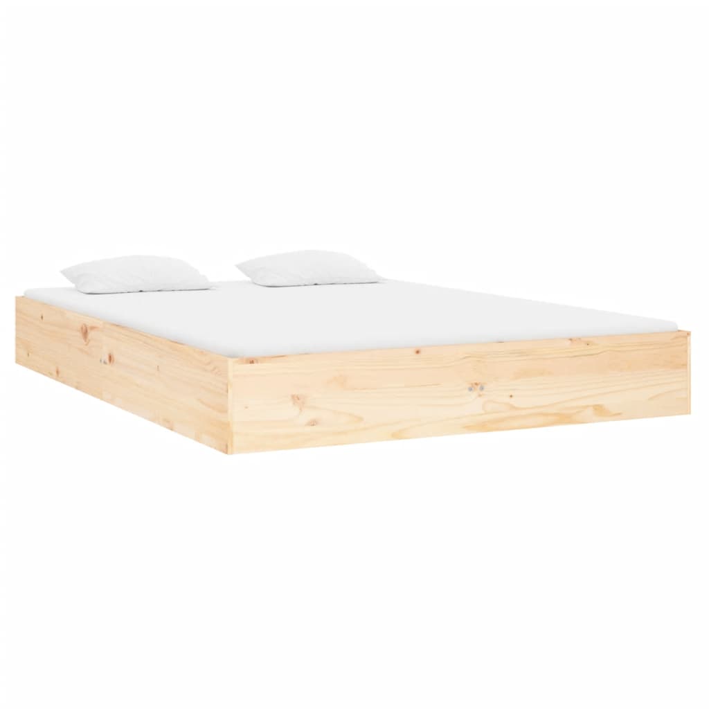 vidaXL Bed Frame without Mattress Solid Wood 120x190 cm Small Double Small Double