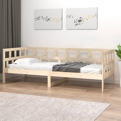 vidaXL Day Bed | Natural Pine | Solid Pine Wood | 90x200 cm