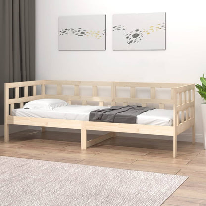 vidaXL Day Bed | Natural wood | Solid pine wood | Single | Convertible