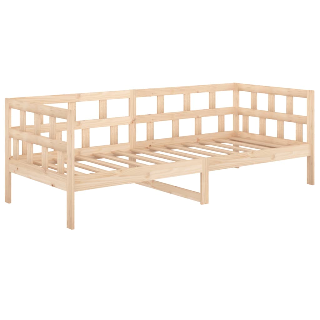 vidaXL Day Bed | Natural wood | Solid pine wood | Single | Convertible