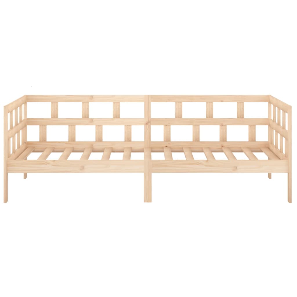 vidaXL Day Bed | Natural wood | Solid pine wood | Single | Convertible