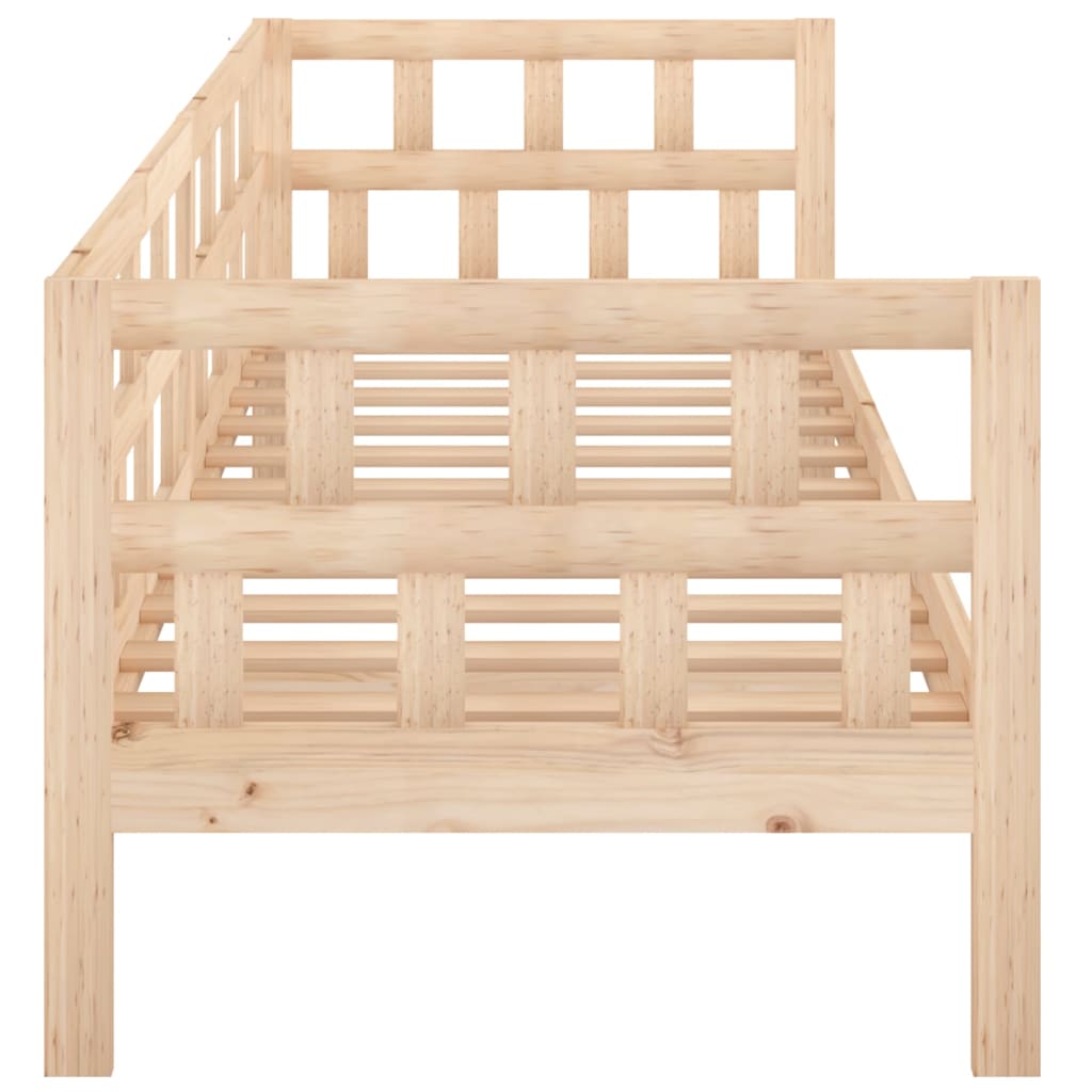 vidaXL Day Bed | Natural wood | Solid pine wood | Single | Convertible