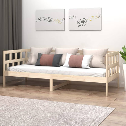 vidaXL Day Bed | Natural wood | Solid pine wood | Single | Convertible