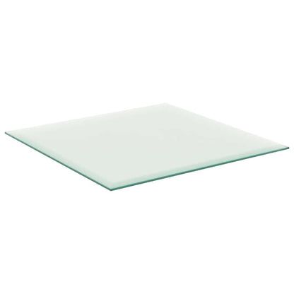 vidaXL Table Top Transparent 30x30 cm Tempered Glass