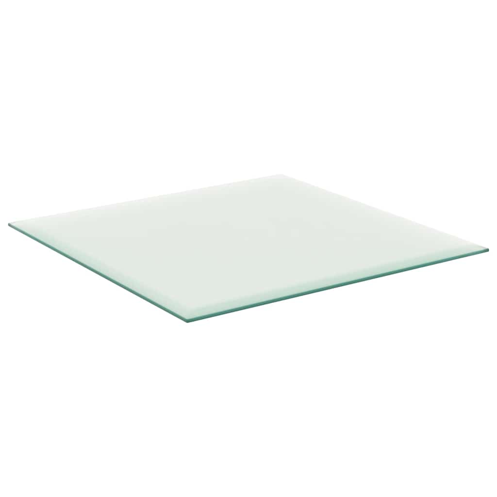 vidaXL Table Top Transparent 40x40 cm Tempered Glass
