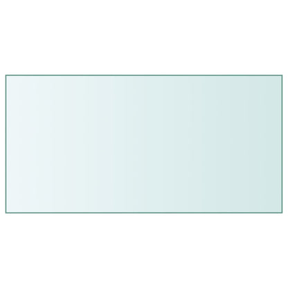 vidaXL Table Top Transparent 50x100 cm Tempered Glass
