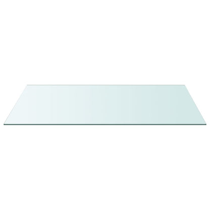 vidaXL Table Top Transparent 50x100 cm Tempered Glass