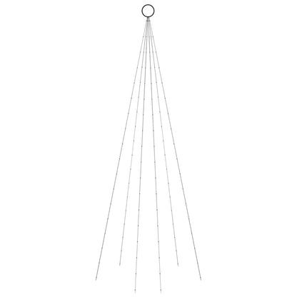 vidaXL Christmas Tree on Flagpole Warm White 108 LEDs 180 cm