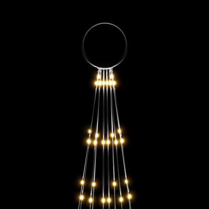 343522 vidaXL Christmas Tree on Flagpole Warm White 310 LEDs 300 cm