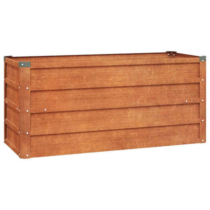 vidaXL Garden Raised Bed Rusty 100x40x45 cm Corten Steel