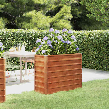 vidaXL Garden Raised Bed Rusty 100x40x77 cm Corten Steel