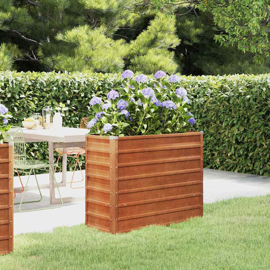 vidaXL Garden Raised Bed Rusty 100x40x77 cm Corten Steel