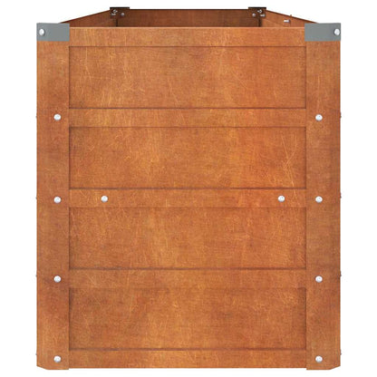 vidaXL Garden Raised Bed | Rusty | Corten steel | Large | Decorative Inlays