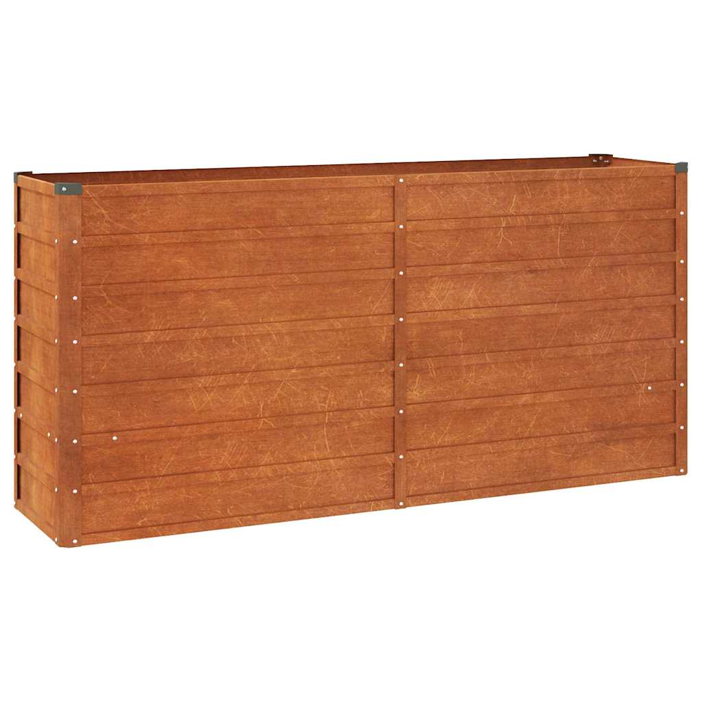 vidaXL Garden Raised Bed Rusty 160x40x77 cm Corten Steel