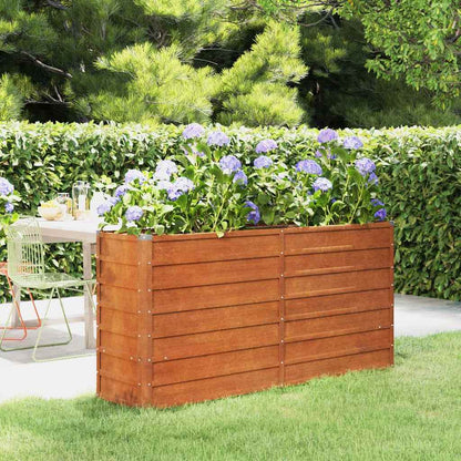 vidaXL Garden Raised Bed Rusty 160x40x77 cm Corten Steel
