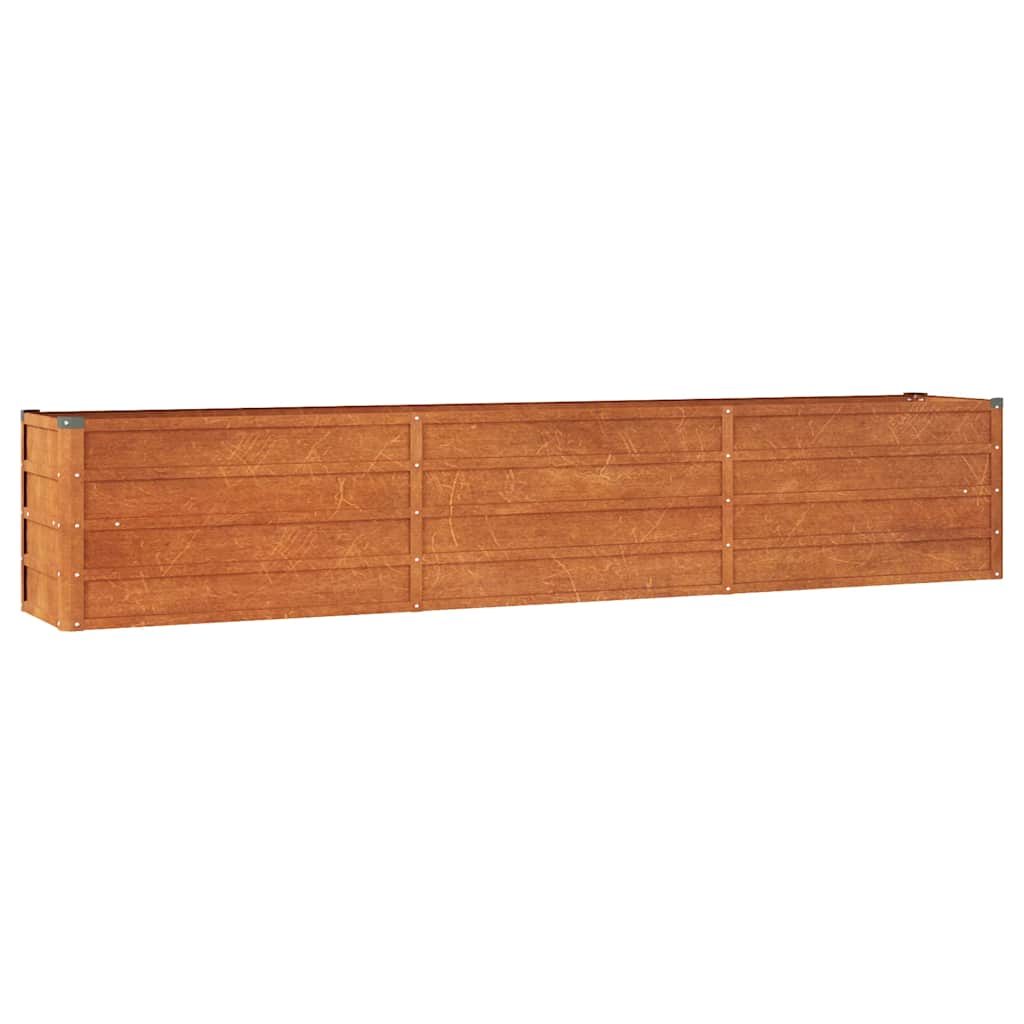 vidaXL Garden Raised Bed | Rusty | Corten steel | 240 cm x 40 cm x 45 cm