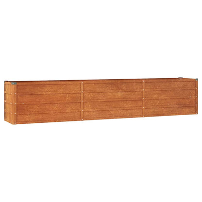 vidaXL Garden Raised Bed | Rusty | Corten steel | 240 cm x 40 cm x 45 cm