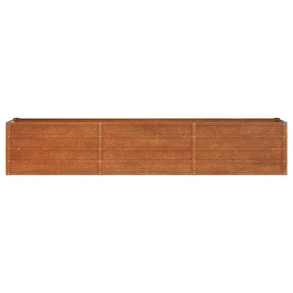 vidaXL Garden Raised Bed | Rusty | Corten steel | 240 cm x 40 cm x 45 cm