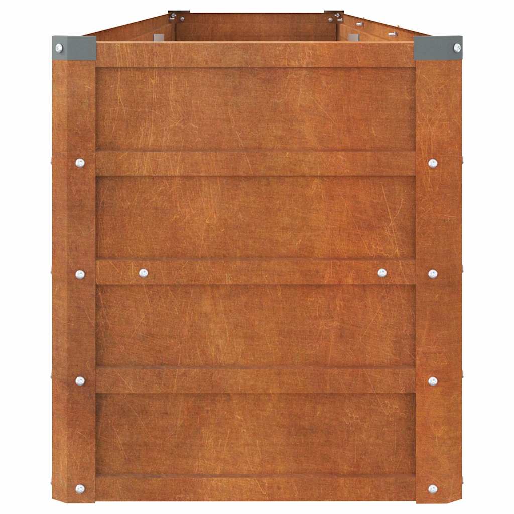 vidaXL Garden Raised Bed | Rusty | Corten steel | 240 cm x 40 cm x 45 cm