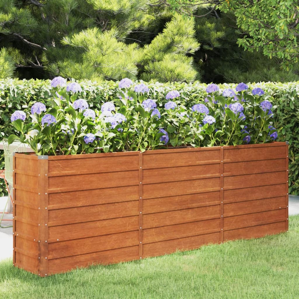 vidaXL Garden Raised Bed | Rusty | Corten steel | Large | Durable
