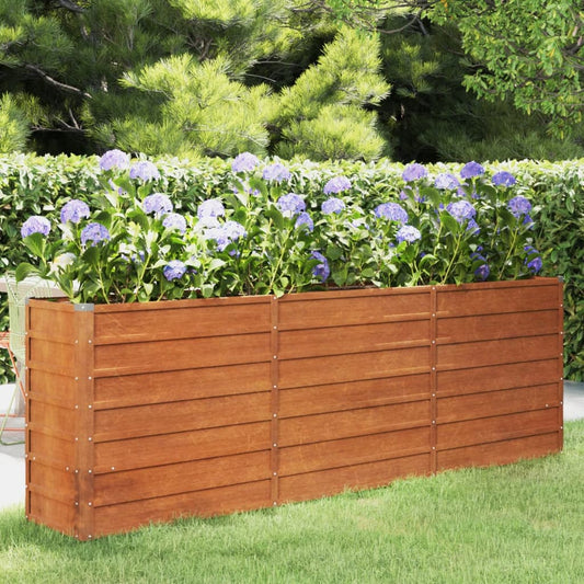 vidaXL Garden Raised Bed | Rusty | Corten steel | Large | Durable