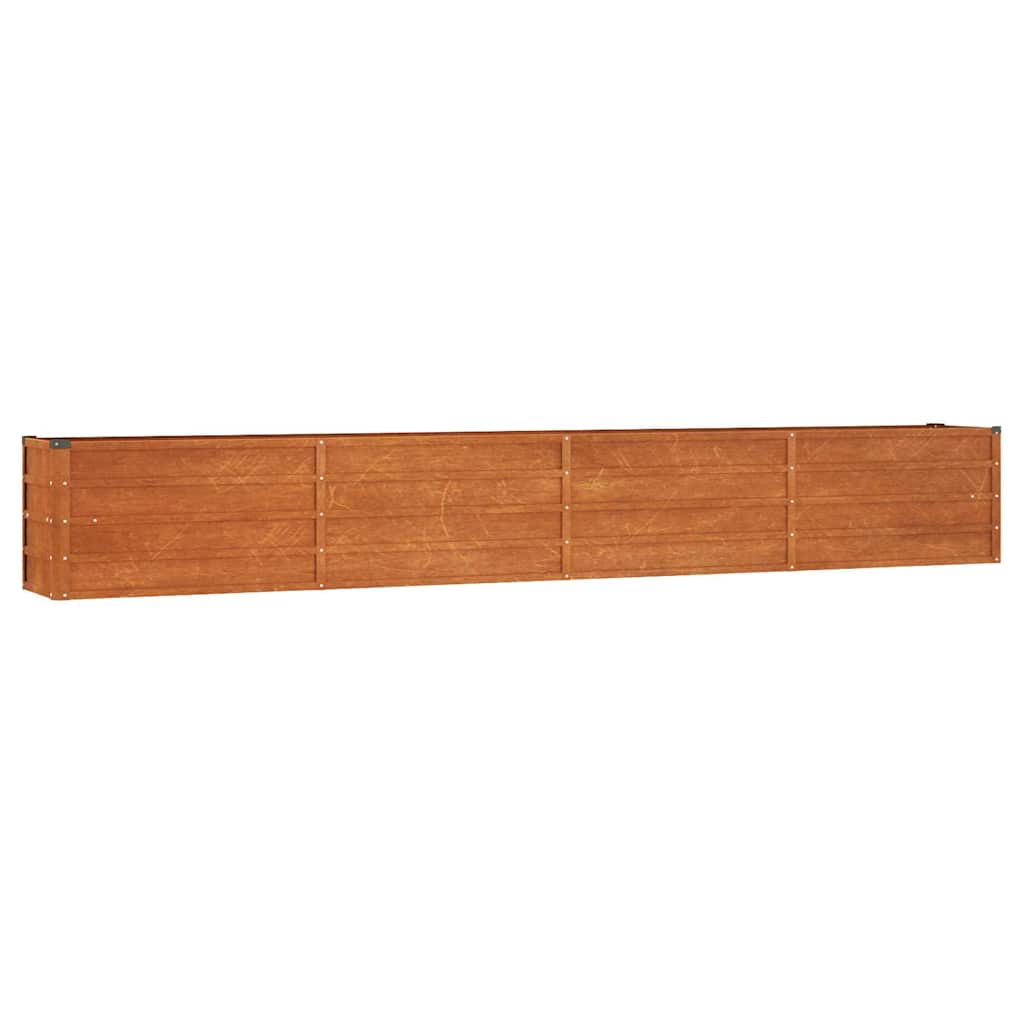 vidaXL Garden Raised Bed | Rusty | Corten steel | 320 x 40 x 45 cm | Durable