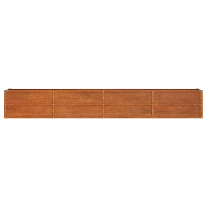 vidaXL Garden Raised Bed Rusty 320x40x45 cm Corten Steel