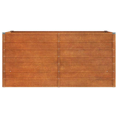 vidaXL Garden Raised Bed Rusty 160x80x77 cm Corten Steel