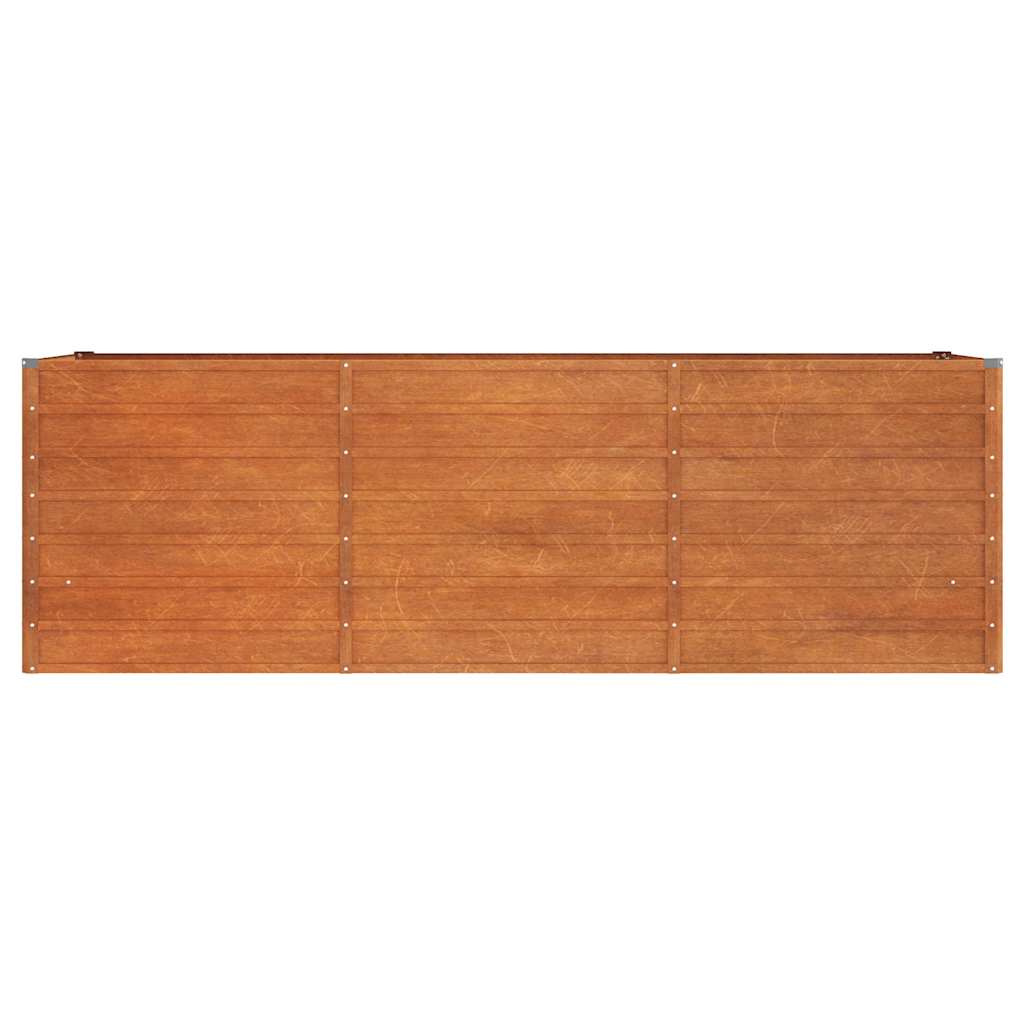 vidaXL Garden Raised Bed Rusty 240x80x77 cm Corten Steel