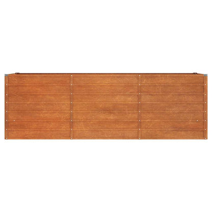 vidaXL Garden Raised Bed Rusty 240x80x77 cm Corten Steel