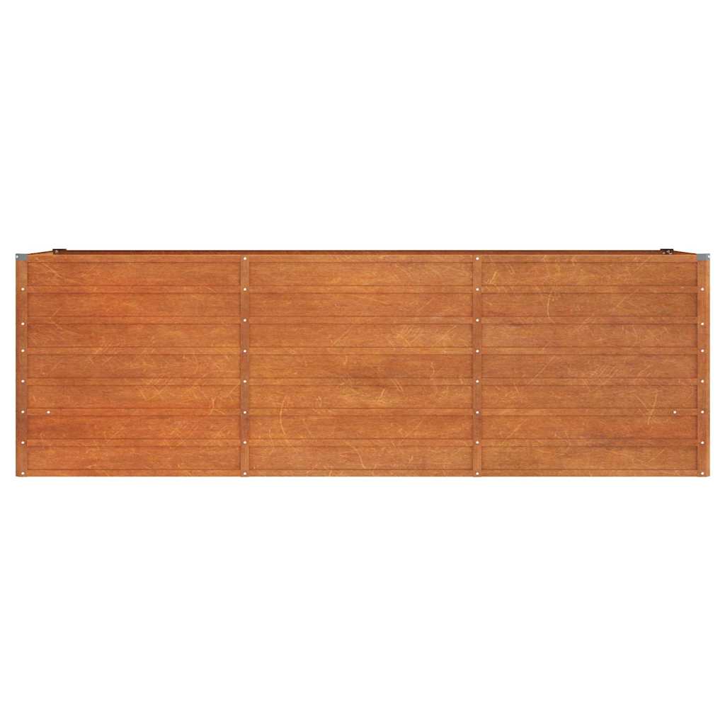 vidaXL Garden Raised Bed Rusty 240x80x77 cm Corten Steel