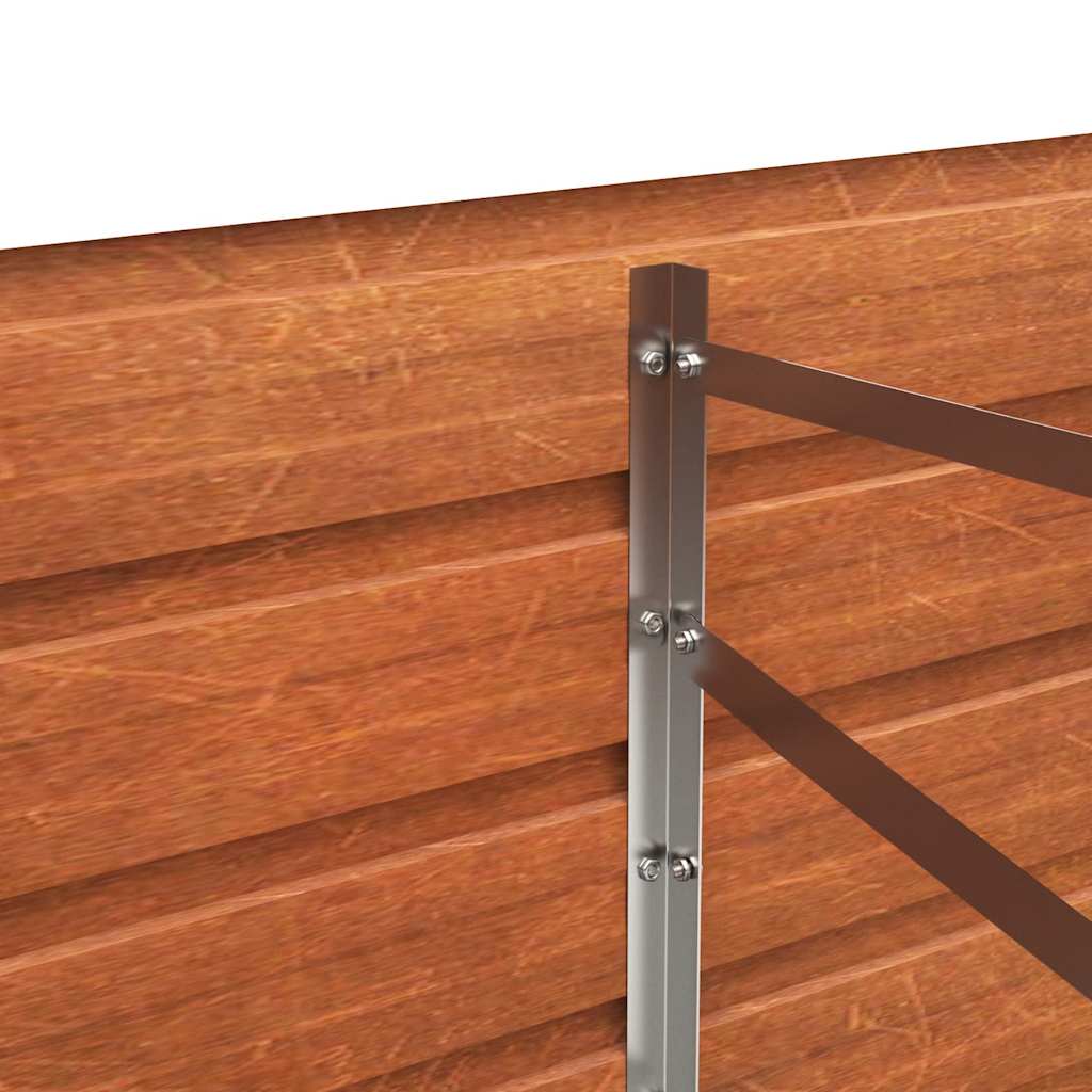 vidaXL Garden Raised Bed Rusty 240x80x77 cm Corten Steel