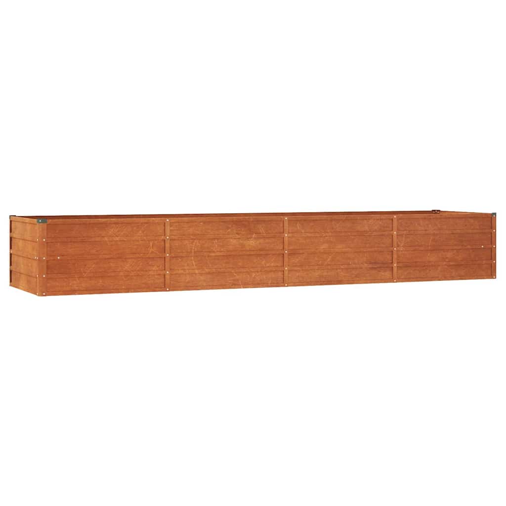 vidaXL Garden Raised Bed Rusty 320x80x45 cm Corten Steel